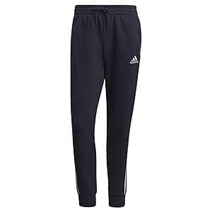 adidas Men's Essentials French Terry Tapered Cuff 3-Stripes Pants (Legend Ink/White) $12 + Free Shipping
