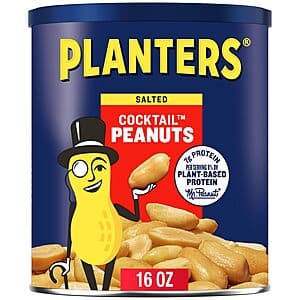 Select Accounts: 16-Oz PLANTERS Cocktail Peanuts (Salted) $2 w/ S&S