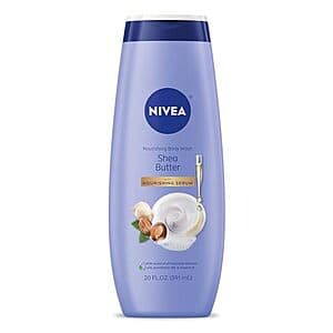 20-Oz NIVEA Nourishing Shea Butter Body Wash w/ Nourishing Serum $3.05 w/ Subscribe & Save