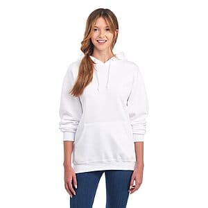 Jerzees Men’s NuBlend Fleece Cotton Blend Hoodie (White) $7.90