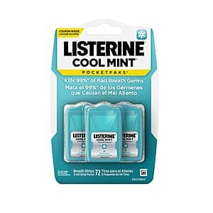Select Accounts: 72-Count Listerine PocketPaks Breath Strip (Cool Mint) $3.05 w/ Subscribe & Save