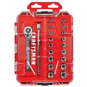 20-Pc Craftsman 1/4" Drive Mechanics Tool Set $20 + Free S&H