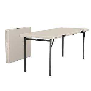 Select Costco Locations: 6' Lifetime Commercial Folding Table (2000 Lbs. Load) $48 (Pricing/Availability May Vary)