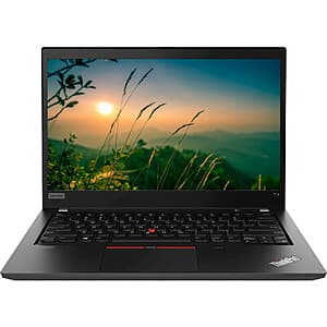 Refurb ThinkPad T14 Laptop: 14" FHD, i5-10210U, 16GB RAM, 256GB SSD $203.75 + Free S&H