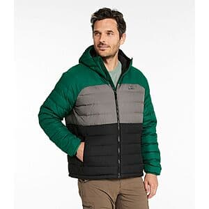 L.L. Bean Men's Down Hooded Jacket (3 Colors) $72.25 + Free S&H $75+