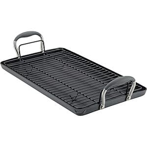 Anolon Advanced Home Hard Anodized Nonstick Double Burner Griddle w/ Roasting Rack $50 + Free Shipping