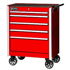 Williams Rollcab 5-Drawer Commercial Aluminum Tool Cabinet (Red) $647.20 + Free S&H