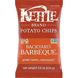 Select Accounts: 7.5-Oz Kettle Brand Potato Chips (Backyard Barbeque) $2.50 w/ S&S