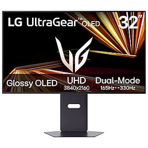 32" LG UltraGear (3840x2160) OLED Dual Mode 4K UHD 165Hz/FHD 330Hz Monitor $800 + Free Shipping