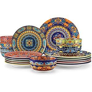 12-Piece vancasso Bohemian Porcelain Dinnerware Dishes Set (Service for 4) $40 & More + Free S/H