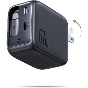 67W Baseus Enercore Charger w/ Retractable Cable & 2x USB-C Ports $19.80 & More + Free S&H