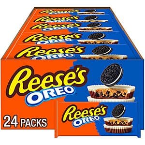 24-ct 1.4-oz REESE'S OREO Milk Chocolate & White Creme Peanut Butter Cups $18.05 w/ Subscribe & Save