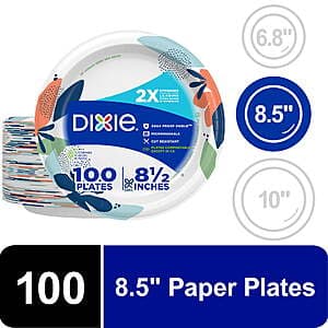 100-Ct 8.5" Dixie Everyday Paper Lunch Plates $5.90 + Free Pickup