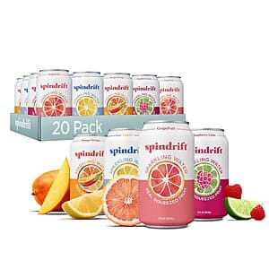 20-Pack 12-Oz Spindrift Sparkling Water (4 Flavor Variety Pack) $8.90 w/ Subscribe & Save