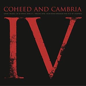 Coheed and Cambria 'Good Apollo I'm Burning Star IV Volume One' vinyl record album cover with included AutoRip MP3 digital download.