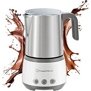 Prime: Maestri House 4-in-1 Touch Control Milk Frother Hot and Cold Foam Maker $12.10 + Free S&H