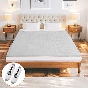 Prime Members: 78"x80" Eydna Dual Control Electric Heated Mattress Pad (King Size) $20.15 + Free S&H