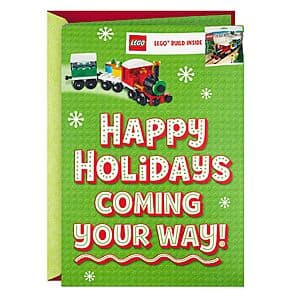 Hallmark LEGO Christmas Card w/ 73-pc Creator Winter Holiday Train (30584) $4