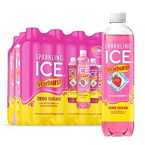 Select Accts: 12-Pk 17-Oz Sparkling Ice Sparkling Water (STARBURST Variety Pack) $7.80 w/ S&S