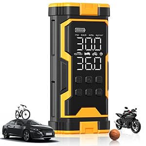 Prime Members: Pumptiva 150PSI Tire Inflator & Portable Air Compressor $15 + Free Shipping