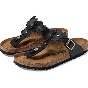 Birkenstock Women's Gizeh Flowers Sandals (Black, Various Sizes) $67.50 + Free S&H