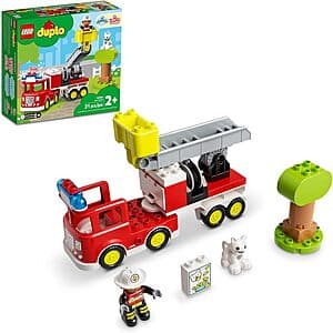 21-Piece LEGO Duplo Fire Truck Building Set $12.60 & More