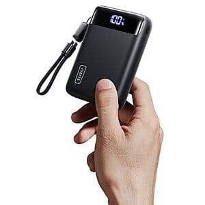 INIU Bundle: 20000mah 22.5W Mini + 10000mAh 30W Travel Power Bank $26.95 + Free S&H