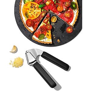 OXO Stainless Steel Garlic Press w/ Good Grips (Black) $9