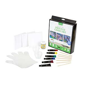 29-Piece Crayola Signature Mini Paint Pour Canvas DIY Painting Arts/Craft Kit $3.70 + Free S/H on $35+