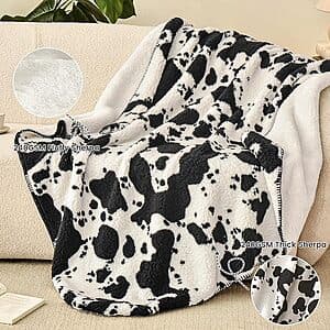 PHF Animal Print Sherpa Blanket (Various): Queen $14, Twin $10, Throw $7.50