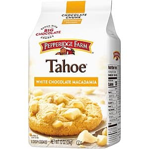 7.2-Oz Pepperidge Farm Tahoe Crispy Cookies (White Chocolate Macadamia Nut) $2.35 w/ Subscribe & Save