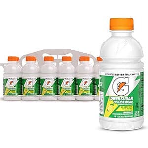12-Pk 12-Oz Gatorade Lower Sugar Electrolyte Drink (Lemonade) $4.50 w/ S&S