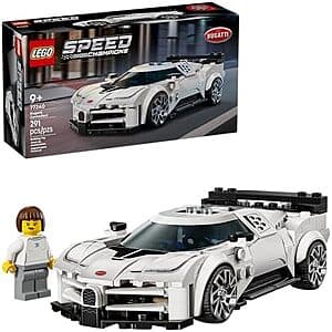 291-Piece LEGO Speed Champions Bugatti Centodieci Hyper Sports Car Building Set $21.55