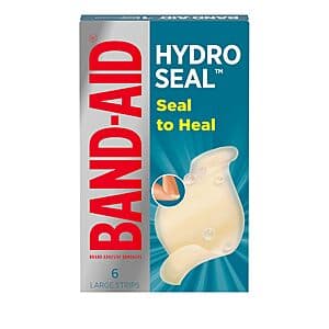 6-Ct Band-Aid Hydro Seal Hydrocolloid Gel Bandages (Large) $3.55 w/ S&S