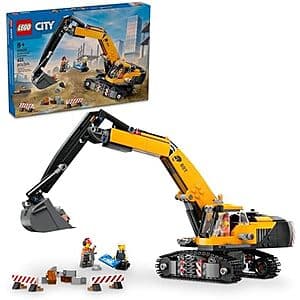 633-Piece LEGO City Construction Excavator Digger Building Set $26.40