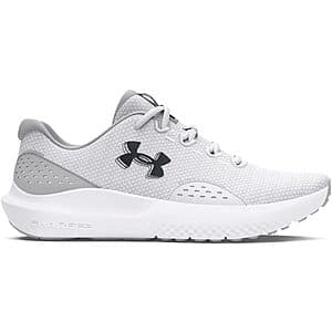 Under Armour Men's Charged Surge 4 Shoes (White/Halo Gray/Black) $40 + Free S&H
