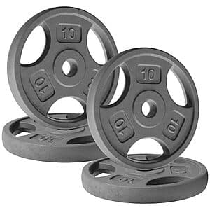 Prime Members: 4-Piece 10-lb Yes4All Standard 1" Grip Cast Iron Weight Plates $38.10 + Free Shipping