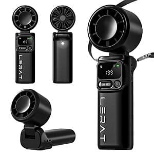 Lerat 3-in-1 Portable Handheld Turbo Fan $10