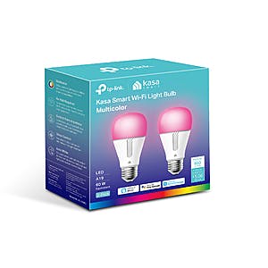 GE CYNC Smart Light Bulb, Full Color, App and Voice Control $4.70 