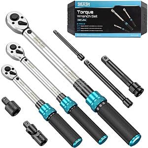 8-Pc Seesii Torque Wrench Set (1/4" 3/8" 1/2" Drive) $52 + Free S&H