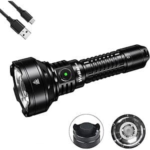 Wurkkos TD01C 2200lm Rechargeable PMMA Lens Throw Flashlight w/ 21700 Battery $35.85 + Free Shipping