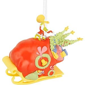 Hallmark Dr. Seuss's How The Grinch Stole Christmas! Grinch on Sleigh Ornament $5.70
