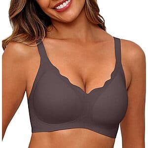 Shijiali Women's Wireless Push Up T-Shirt Bra (Various) $9