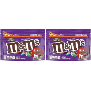2-Pack 9.4oz M&M'S Dark Chocolate Candy (Sharing Size) $3