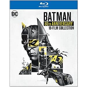 Batman: 80th Anniversary/18-Film Animated Movies Collection (Blu-Ray) $37 or Less + Free S/H