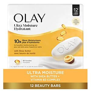 12-Pack Olay Ultra Moisture Shea Butter Beauty Bar w/ Vitamin B3 Complex $6.65 w/ Subscribe & Save