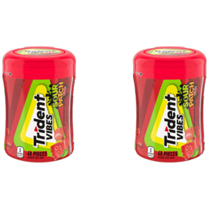 40-Piece Trident Vibes Sour Patch Kids Sugar Free Gum (Redberry) 2 for $4.55 w/ Subscribe & Save