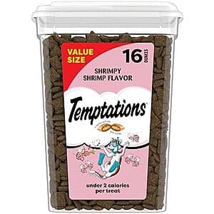 16-Oz Temptations Classic Crunchy & Soft Cat Treats (Shrimpy Shrimp Flavor) $6.05 w/ Subscribe & Save