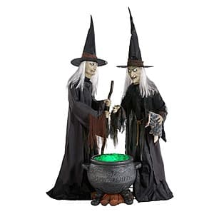 Select Home Depot Stores: Halloween Clearance: 6.5' Animated LED Witches Scene $63 & More (In-Stores Only)