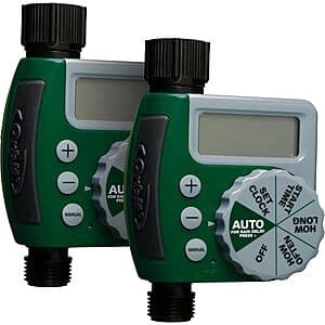 2-Pack Orbit 1-Outlet Programmable Digital Hose Watering Timer $33